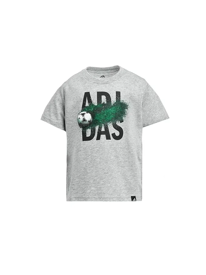 Футболка с принтом Soccer Motion Heather Tee Adidas Kids — 1