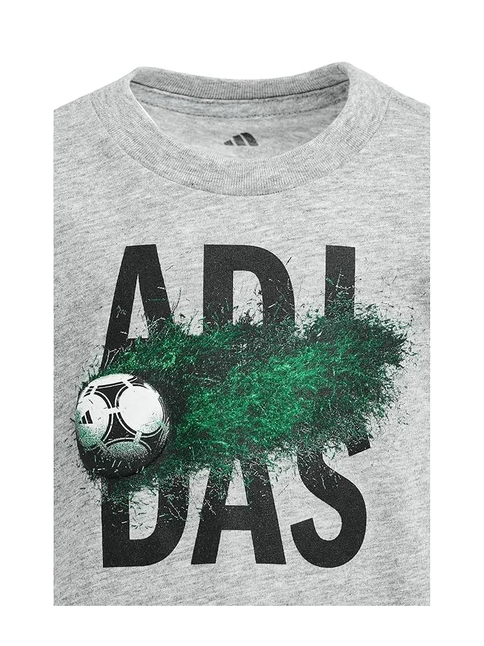 Футболка с принтом Soccer Motion Heather Tee Adidas Kids — 3
