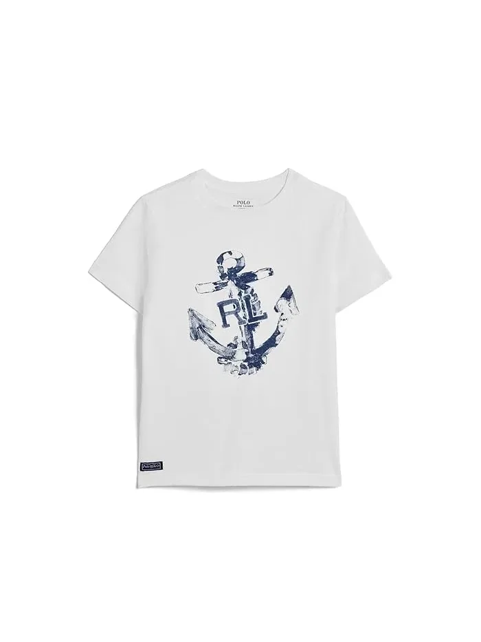 Футболка с якорным принтом Polo Ralph Lauren Kids — 1
