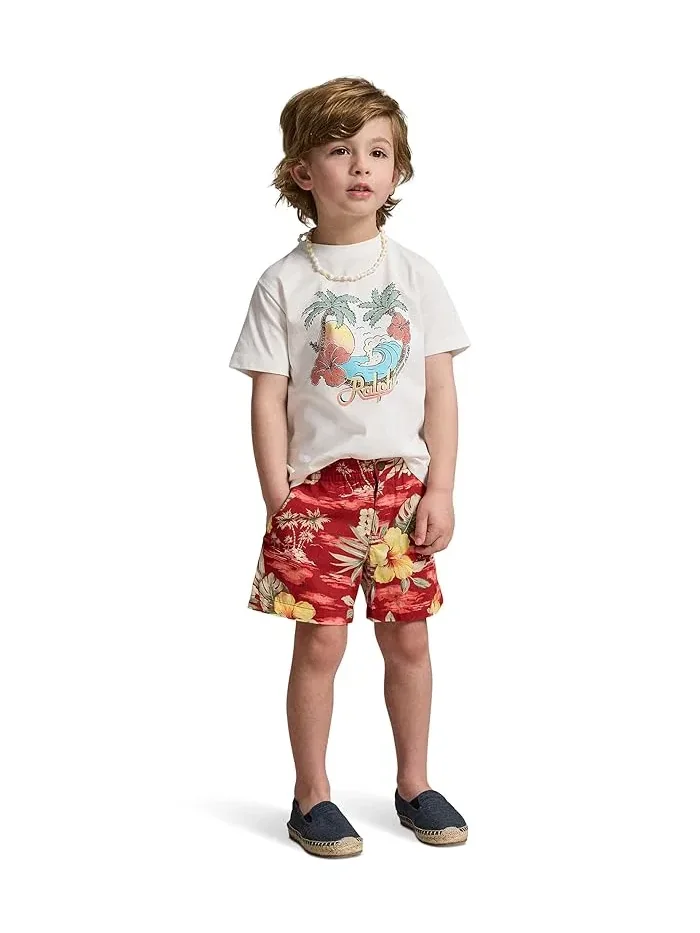 Футболка хлопковая с принтом Cotton Jersey Graphic Tee Polo Ralph Lauren Kids — 3