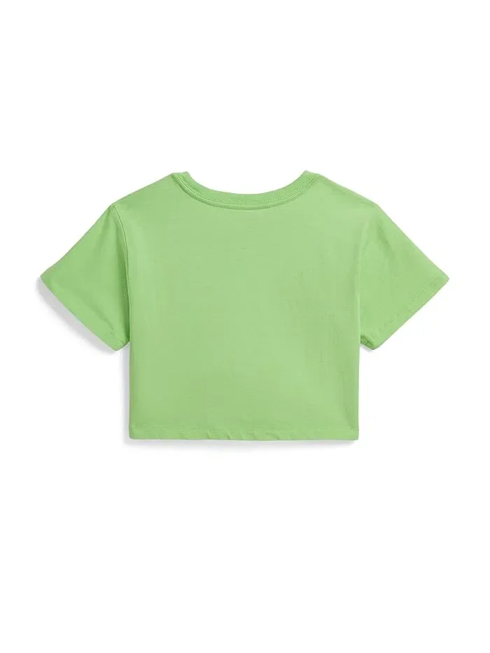 Футболка хлопковая Big Pony Logo Cotton Boxy Tee Polo Ralph Lauren Kids — 2