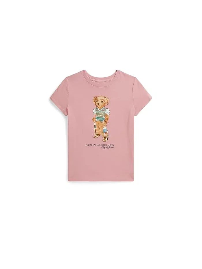 Футболка с Polo Bear хлопок Polo Bear Cotton Jersey Tee Polo Ralph Lauren Kids — 1