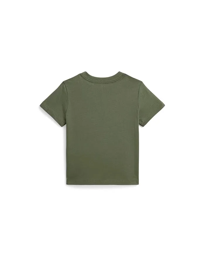 Футболка хлопковая Madras-logo Cotton Jersey Tee Polo Ralph Lauren Kids — 2