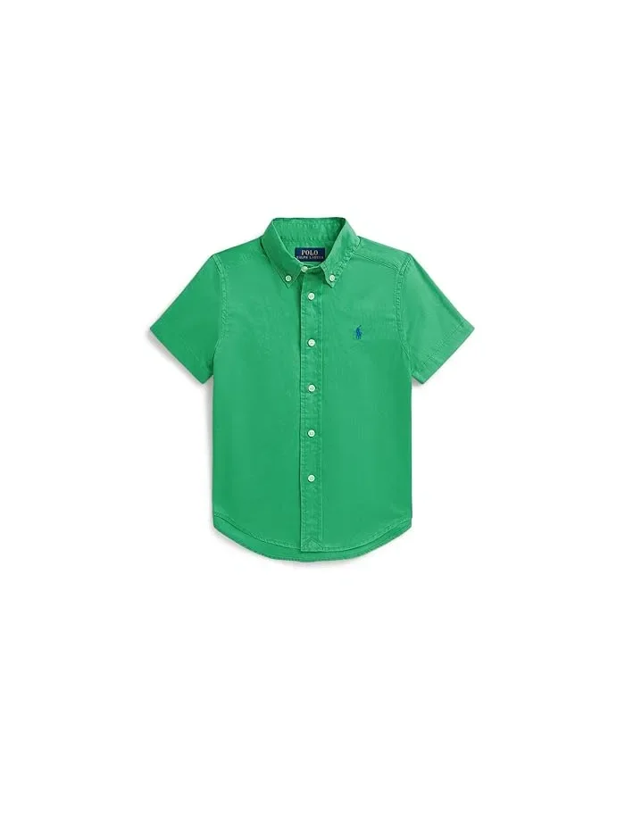 Футболка с коротким рукавом Cotton Twill Polo Ralph Lauren Kids — 1