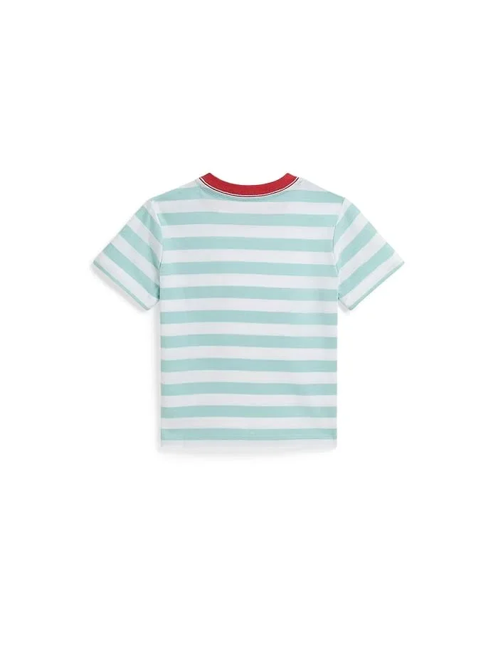 Футболка поло с полоской Polo Ralph Lauren Kids — 2
