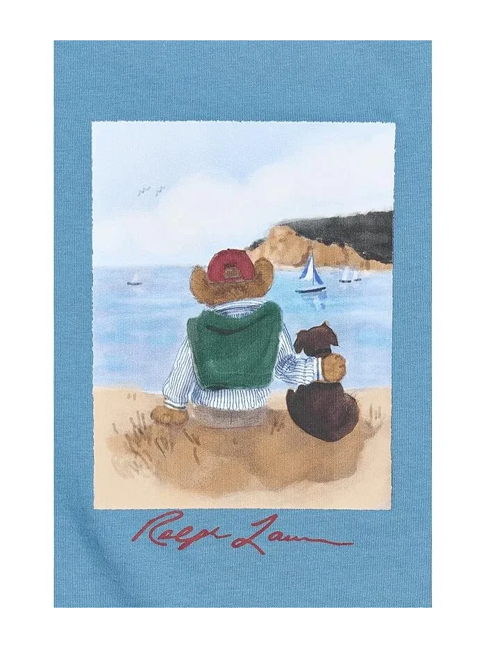 Футболка с медвежонком Polo Ralph Lauren Kids — 3