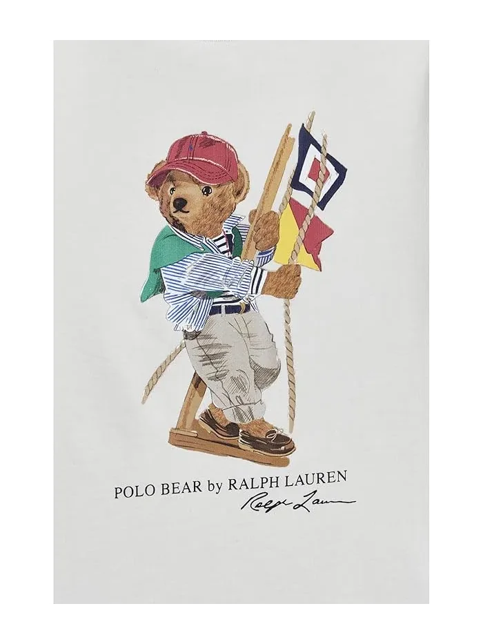 Футболка с медведем Polo Bear Cotton Jersey Polo Ralph Lauren Kids — 3