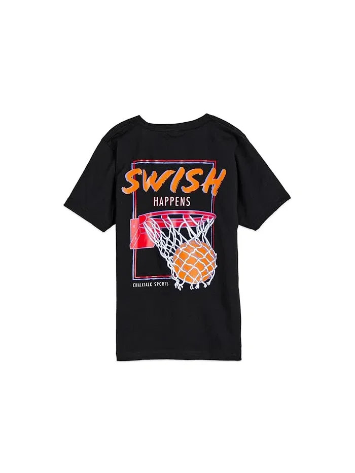 Футболка баскетбольная Swish Happens ChalkTalk SPORTS — черный