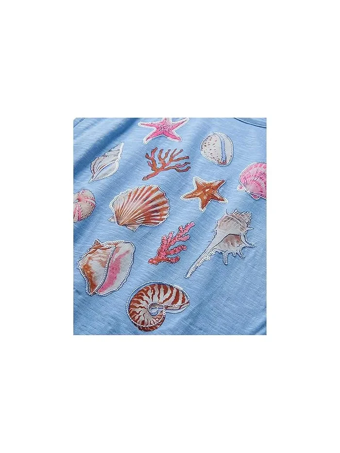 Футболка с графическим принтом Sea Shell Hatley Kids — 3