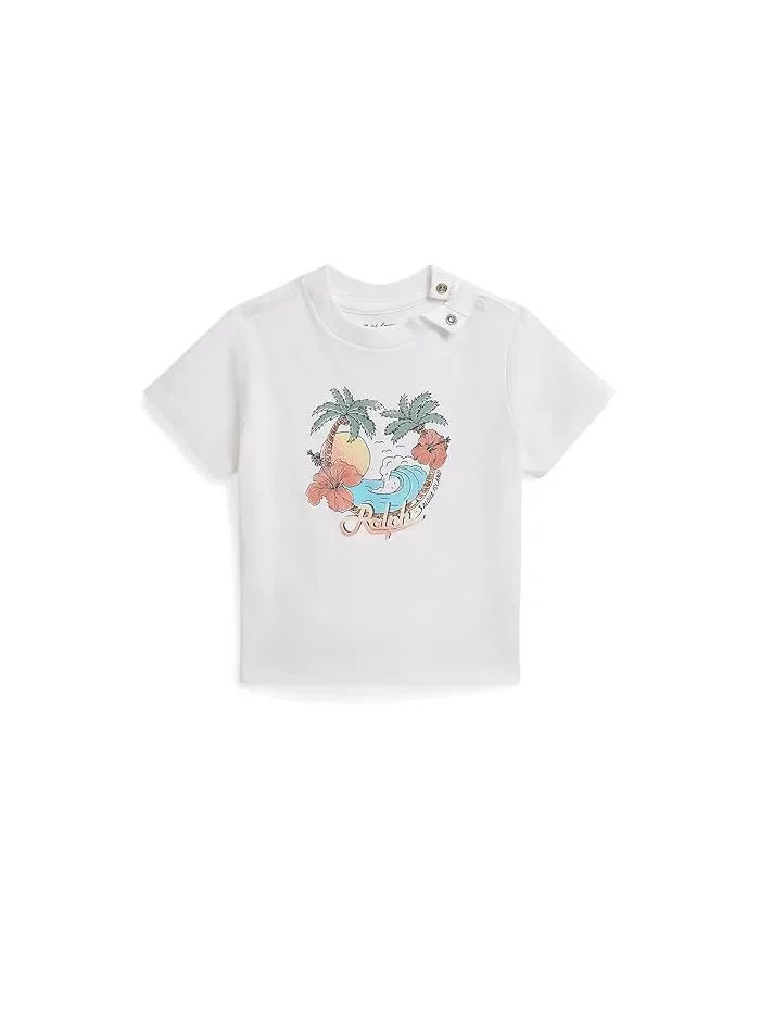 Футболка из хлопкового джерси Polo Ralph Lauren Kids — 1