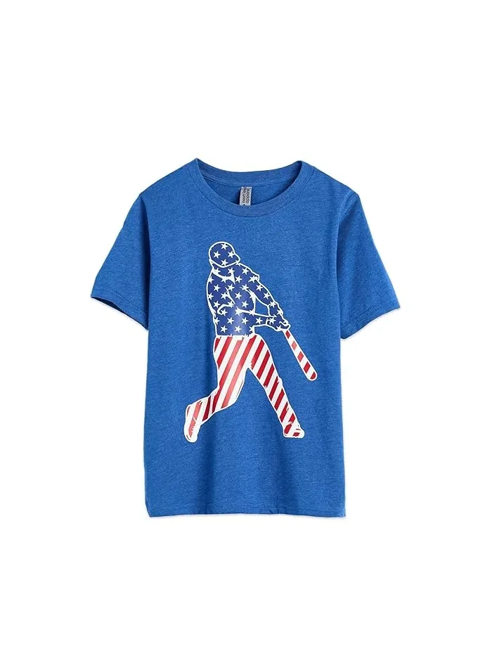 Футболка бейсбольная с коротким рукавом Baseball Stars and Stripes Player ChalkTalk SPORTS — 1