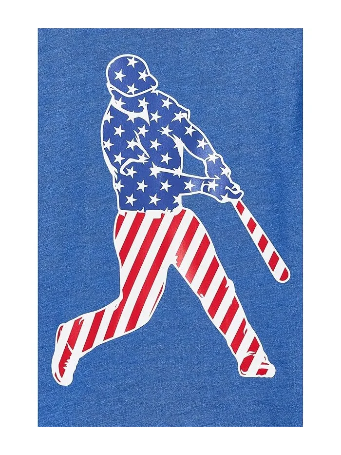Футболка бейсбольная с коротким рукавом Baseball Stars and Stripes Player ChalkTalk SPORTS — 3