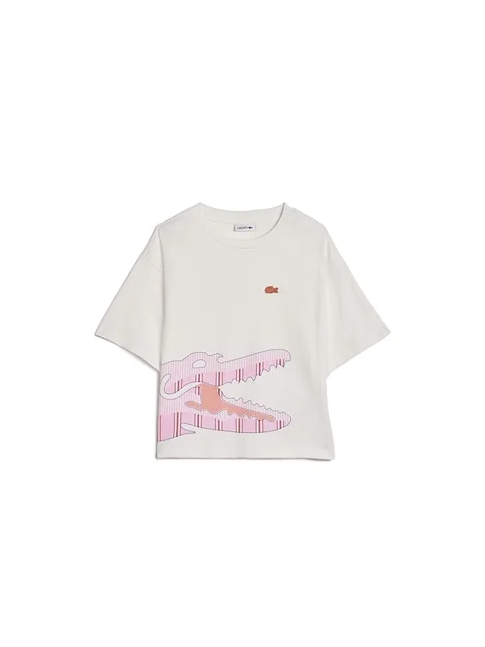 Футболка с полосками Stripe Graphic T-Shirt Lacoste Kids — 1