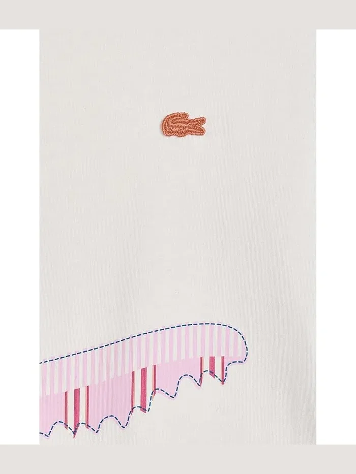 Футболка с полосками Stripe Graphic T-Shirt Lacoste Kids — 3