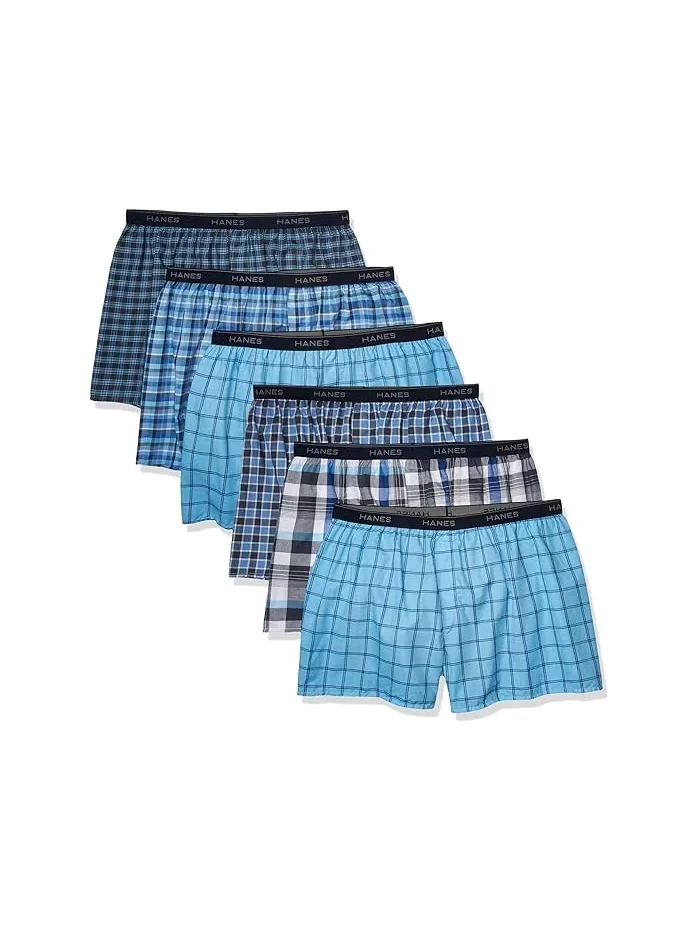 Трусы боксеры с открытым поясом упаковка 6 шт Hanes — 1