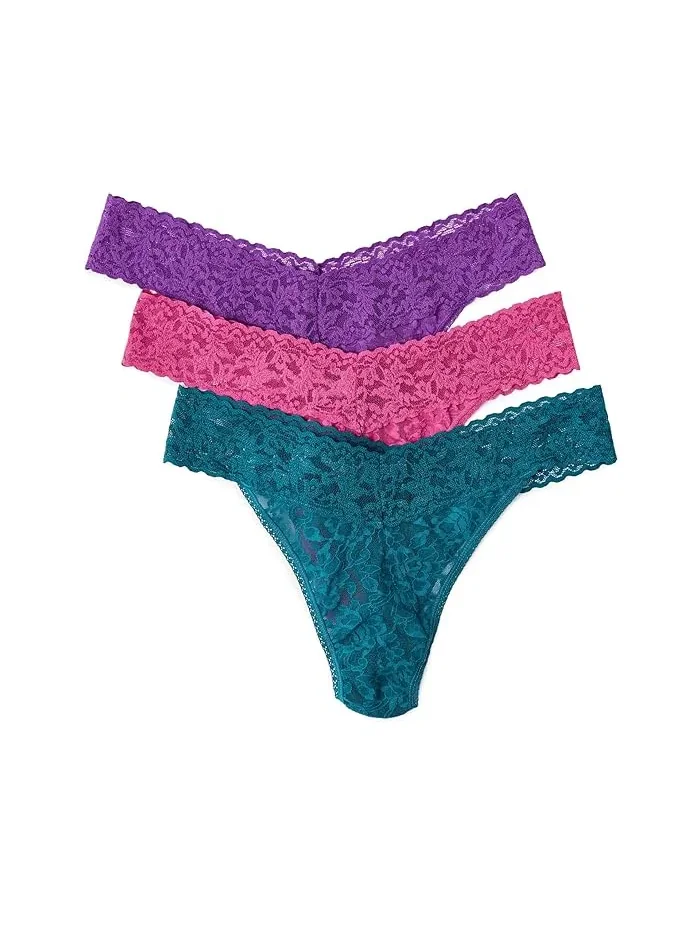 Трусы-танго Hanky Panky Signature Lace Original Rise 3-Pack — 1