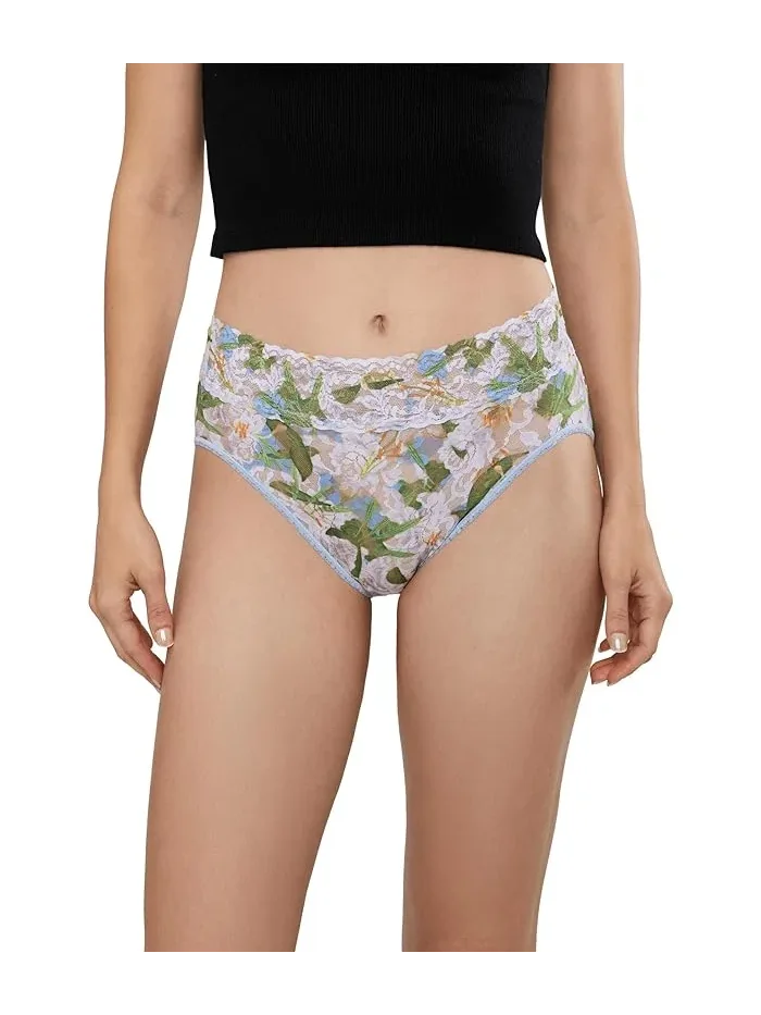 Трусы Printed Signature Lace French Briefs Hanky Panky, Absolute/Lilly — 1