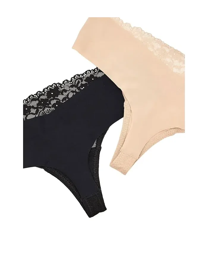 Трусы-танга Commando 2 Pack Double Take Lace Thongs — 5