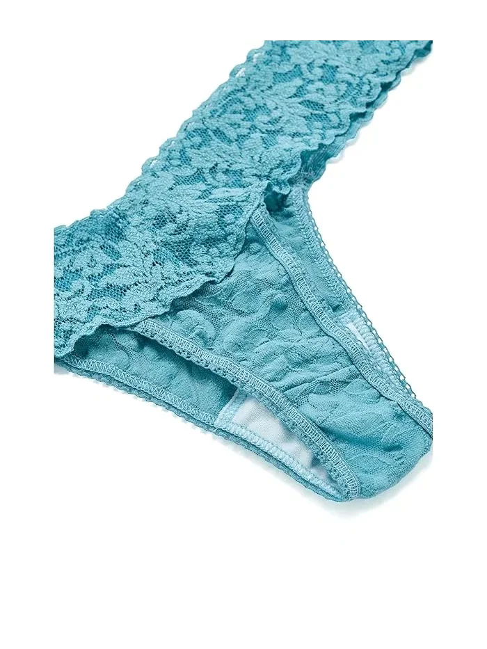 Трусы бикини из кружева Signature Lace Low Rise Thongs 5-Pack Hanky Panky — 5