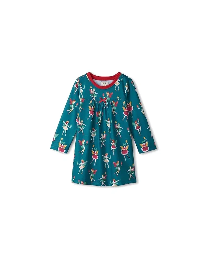 Ночная рубашка с принтом Long Sleeve Nightdress Hatley Kids Blue — 1