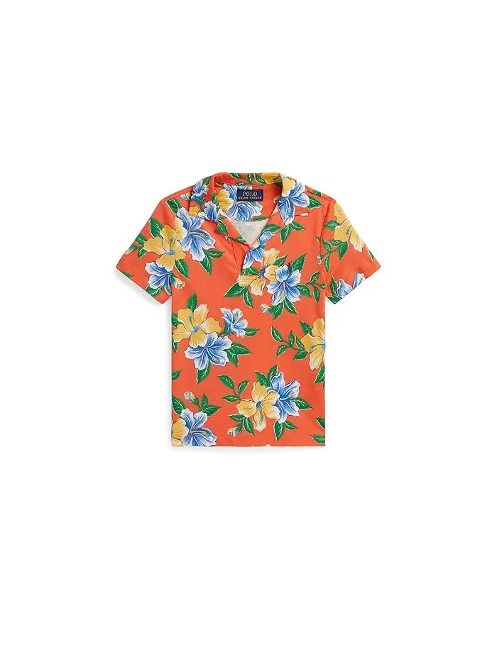 Пижама с флоральным принтом Floral-Print Cotton Jersey Polo Shirt Polo Ralph Lauren Kids — 1