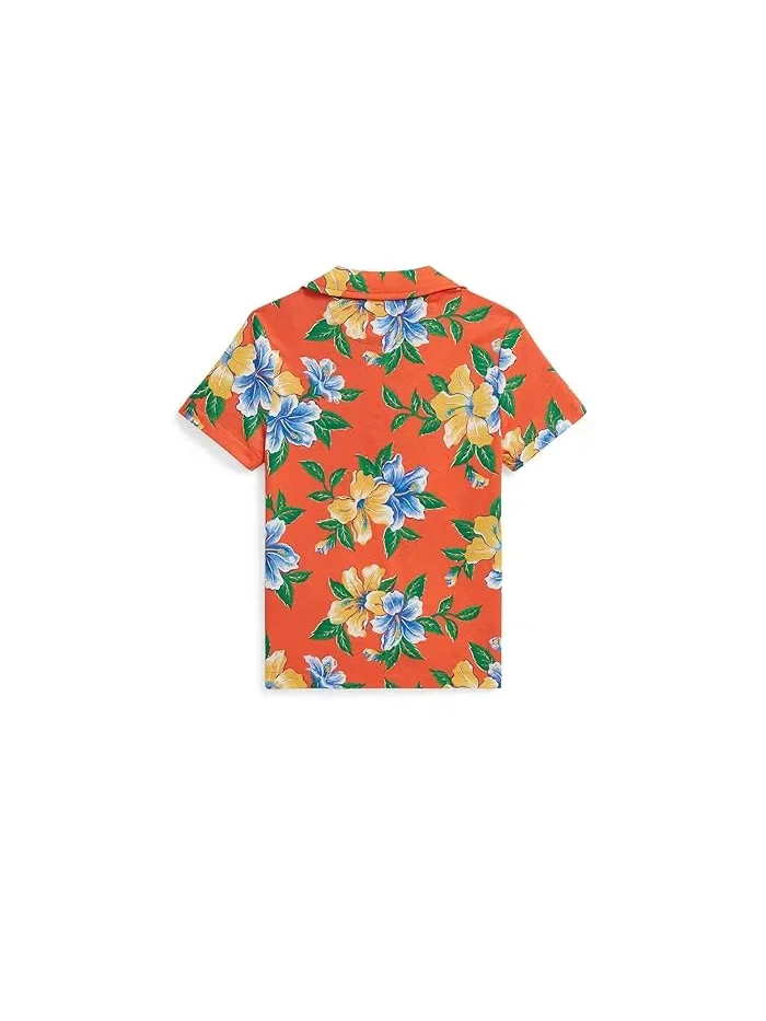 Пижама с флоральным принтом Floral-Print Cotton Jersey Polo Shirt Polo Ralph Lauren Kids — 2