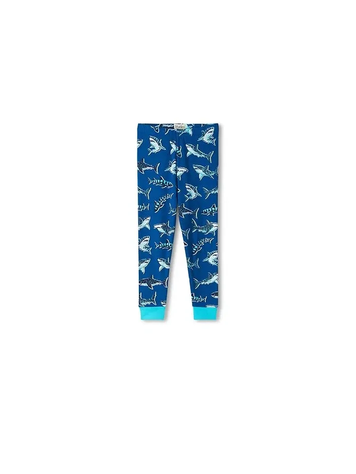 Пижама хлопковая с акулами Hatley Kids — 3