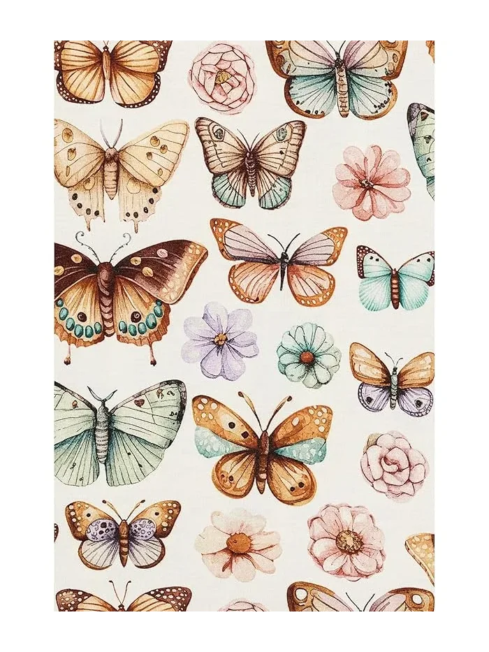 Пижама с принтом обезьян Kickee Pants Kids, Botanical Butterflies — 3