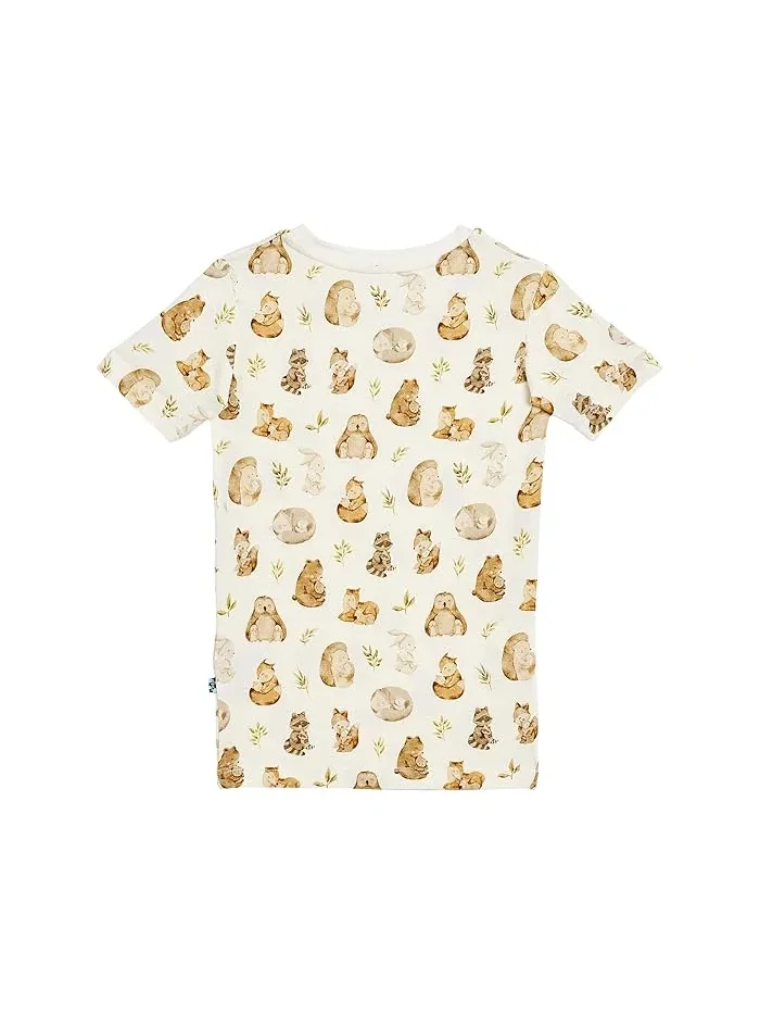 Пижама с принтом короткий рукав Kickee Pants Kids, Botanical Butterflies — 2