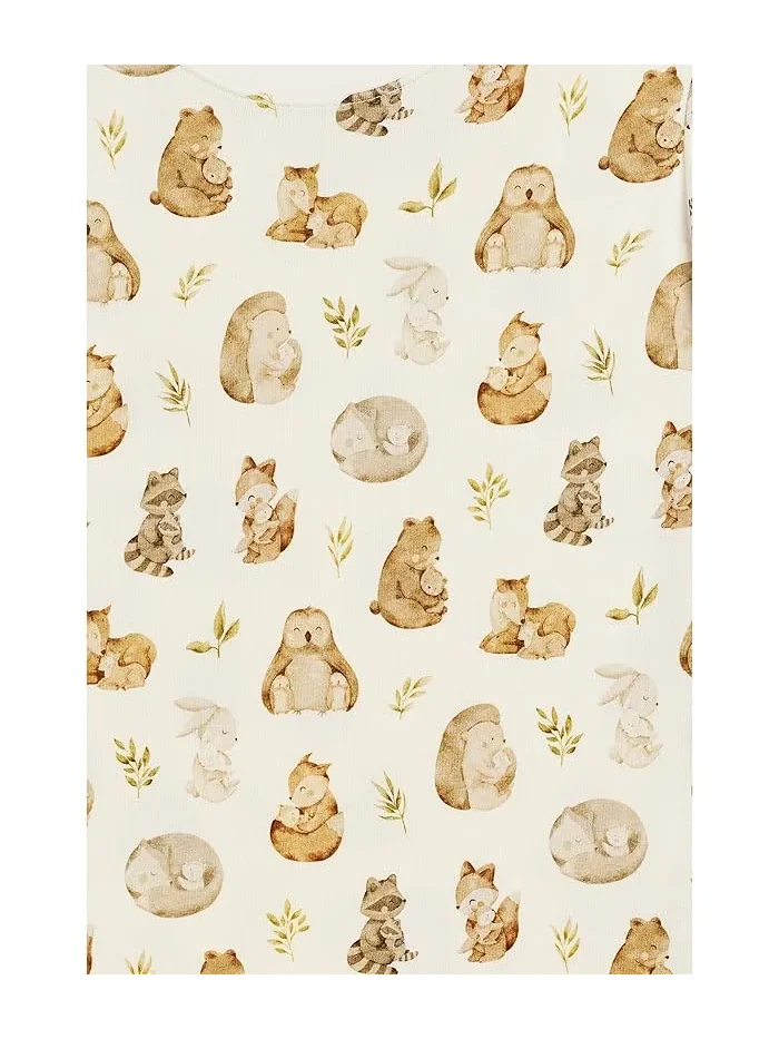 Пижама с принтом короткий рукав Kickee Pants Kids, Botanical Butterflies — 3