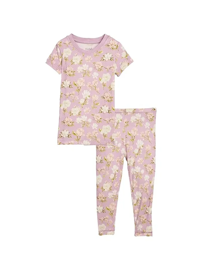 Пижама с принтом короткий рукав Kickee Pants Kids, Natural Mom/Baby — мульти
