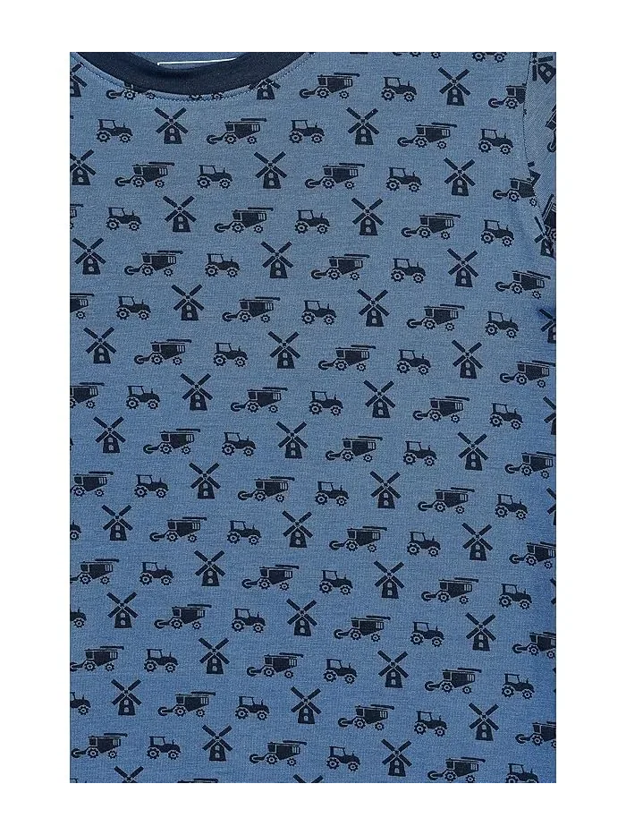 Пижама с принтом короткий рукав Kickee Pants Kids — 3