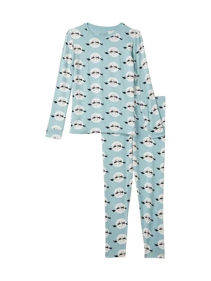 Пижама длинным рукавом принт Natural Silly Penguins Kickee Pants Kids — 1