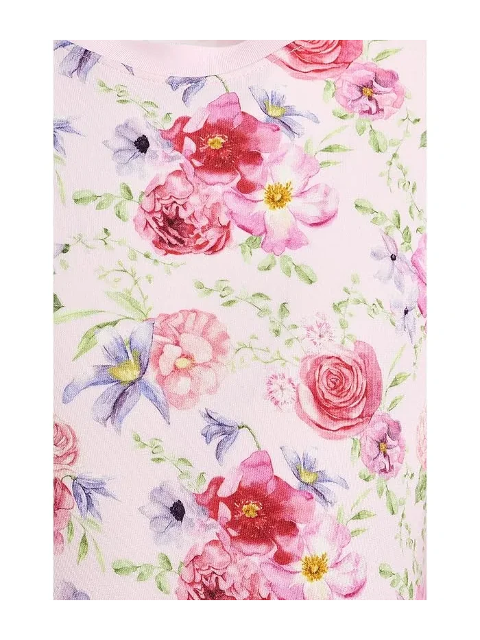 Пижама длинным рукавом с принтом Shrinking Violet Dreamy Floral, Kickee Pants Kids — 3
