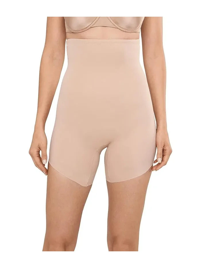 Шорты утягивающие Sidekick Slanted Hem Hi Waist Shaping Naomi & Nicole — бежевый