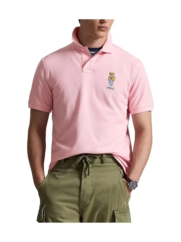 Футболка поло с вышивкой медведя Classic Fit Polo Ralph Lauren — 1