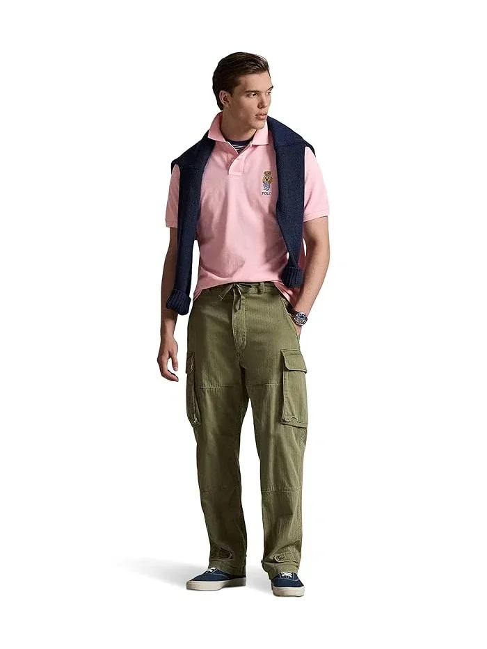 Футболка поло с вышивкой медведя Classic Fit Polo Ralph Lauren — 4