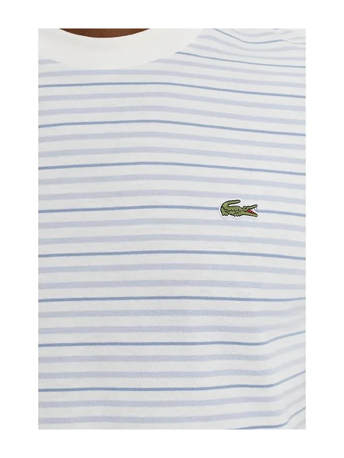 Футболка полосатая Striped Cotton T-Shirt Lacoste — 5