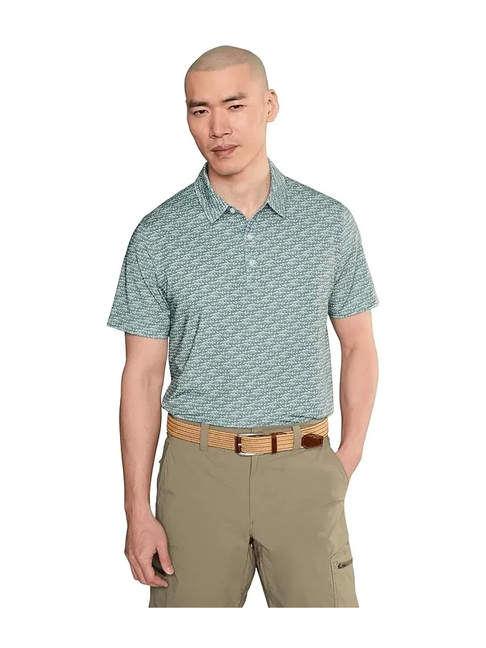 Полочная рубашка с коротким рукавом Comfort Stretch Performance Party L.L.Bean, Faded Sage Fish — 1