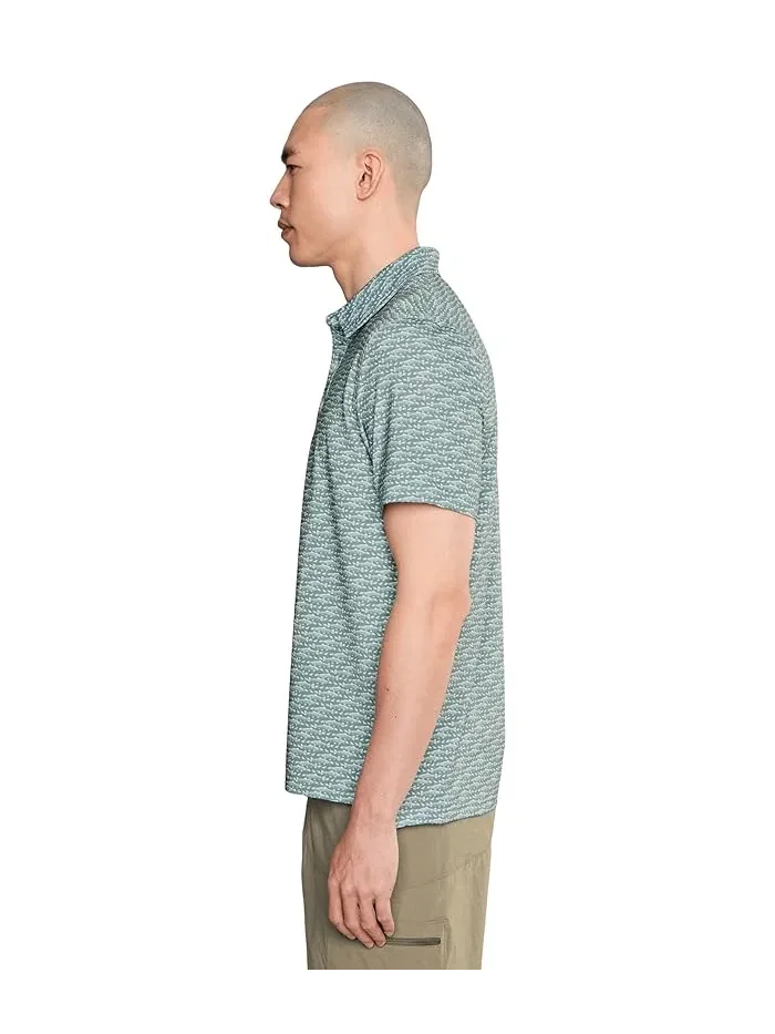 Полочная рубашка с коротким рукавом Comfort Stretch Performance Party L.L.Bean, Faded Sage Fish — 3