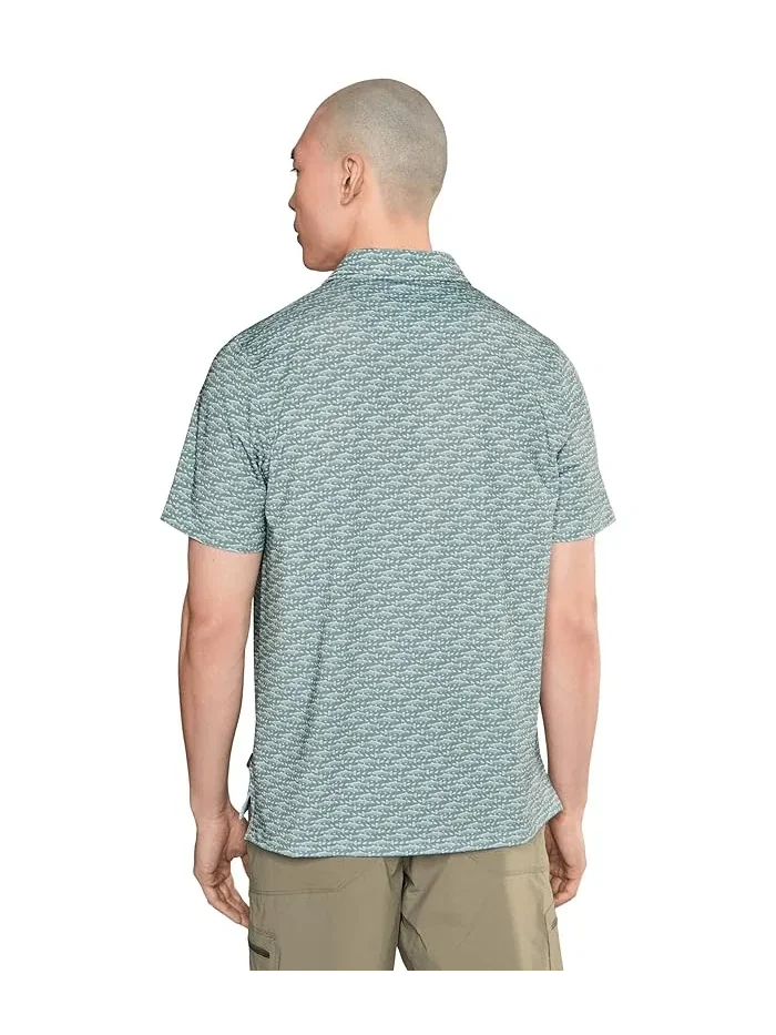 Полочная рубашка с коротким рукавом Comfort Stretch Performance Party L.L.Bean, Faded Sage Fish — 4