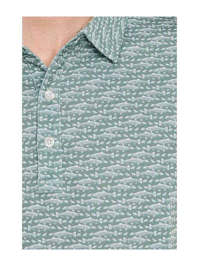 Полочная рубашка с коротким рукавом Comfort Stretch Performance Party L.L.Bean, Faded Sage Fish — 5