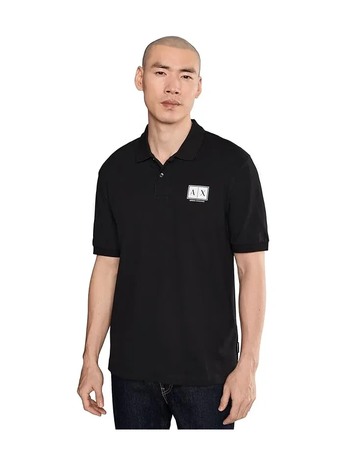 Футболка поло с логотипом Box Logo Armani Exchange — 1