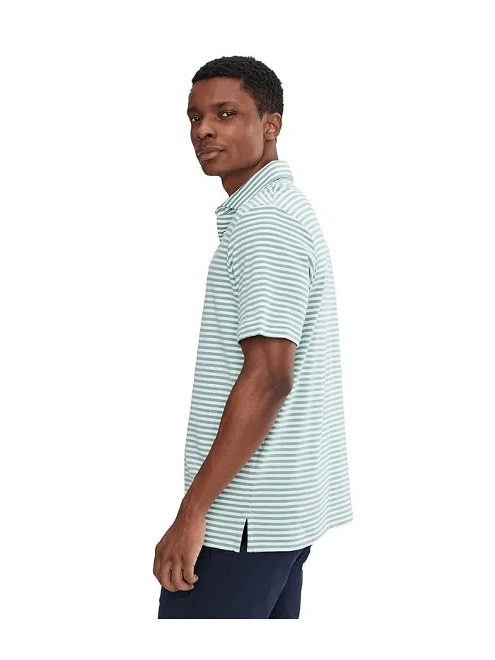 Футболка поло хлопковая в полоску Polo Ralph Lauren — 3