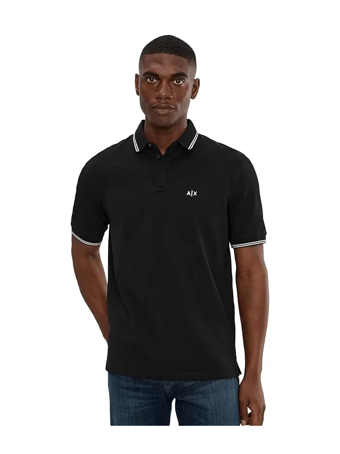 Поло Armani Exchange Double Tipped Buttoned-Up — 1