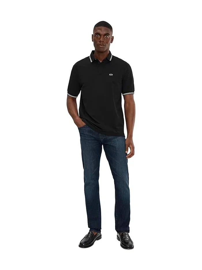 Поло Armani Exchange Double Tipped Buttoned-Up — 2