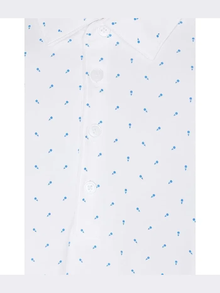 Поло Adidas Golf Ultimate365+ Micro Print — 5