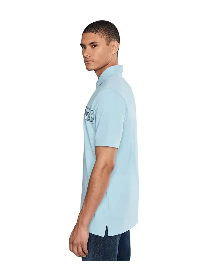 Поло Performance Jersey C TravisMathew, Forget Me Not — 3