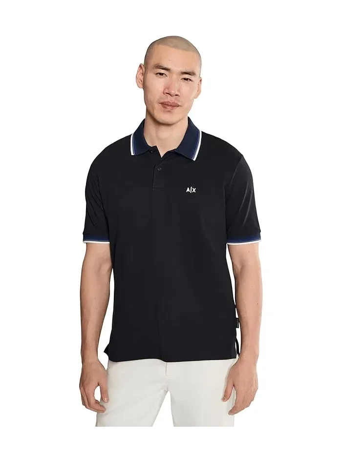 Поло Armani Exchange Cotton Piquet Logo — 1