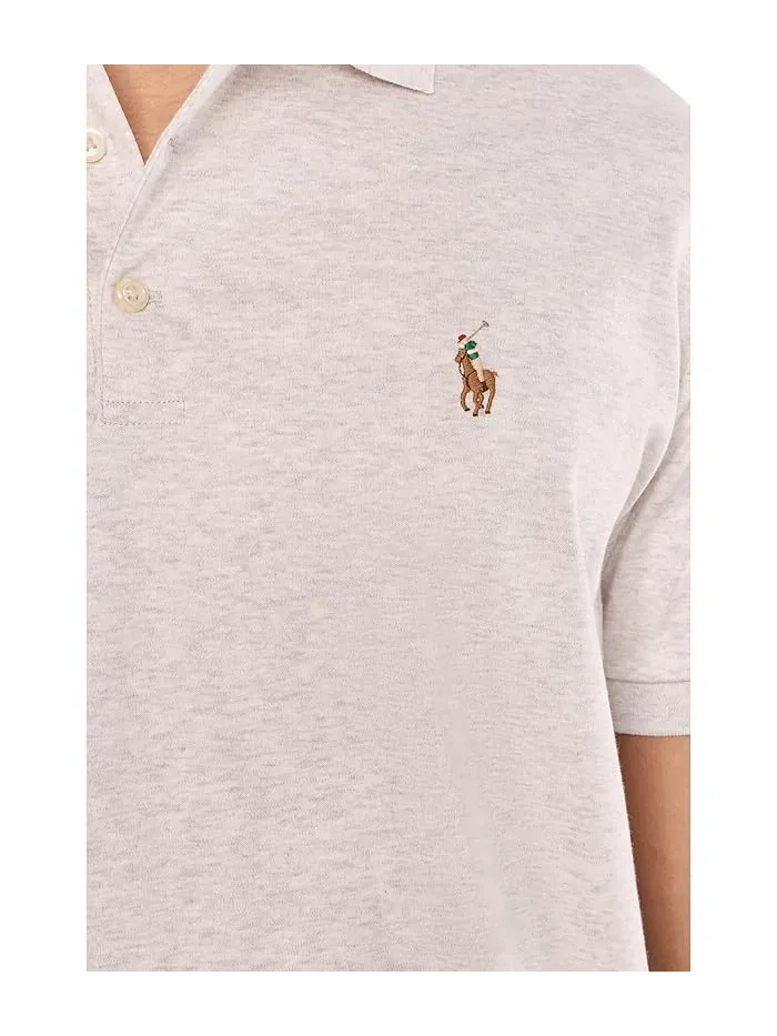 Поло Polo Ralph Lauren Custom Slim Fit Soft Cotton, State Heather — 5